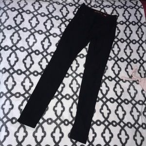 Black Skinny Low Rise Jeans